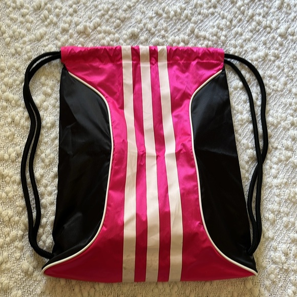 Adidas Sackpack Shocking Pink White Black - Picture 2 of 5